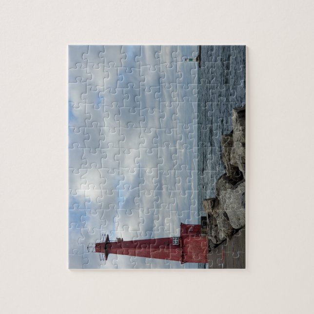 Puzzle Lumière Muskegon South Breakwater (Vertical)