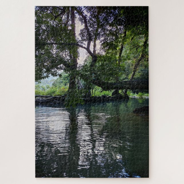 Puzzle Lumière se déplaçant sur l'eau (Vertical)