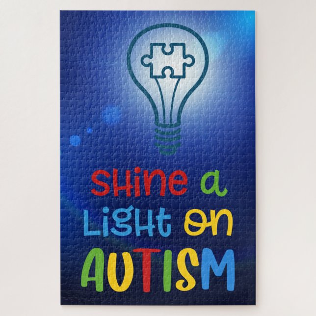 Puzzle Lumière sur l'autisme (Vertical)