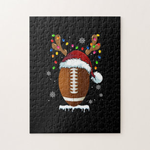 Puzzle Lumières de ballon de football de Noël Drôles de g