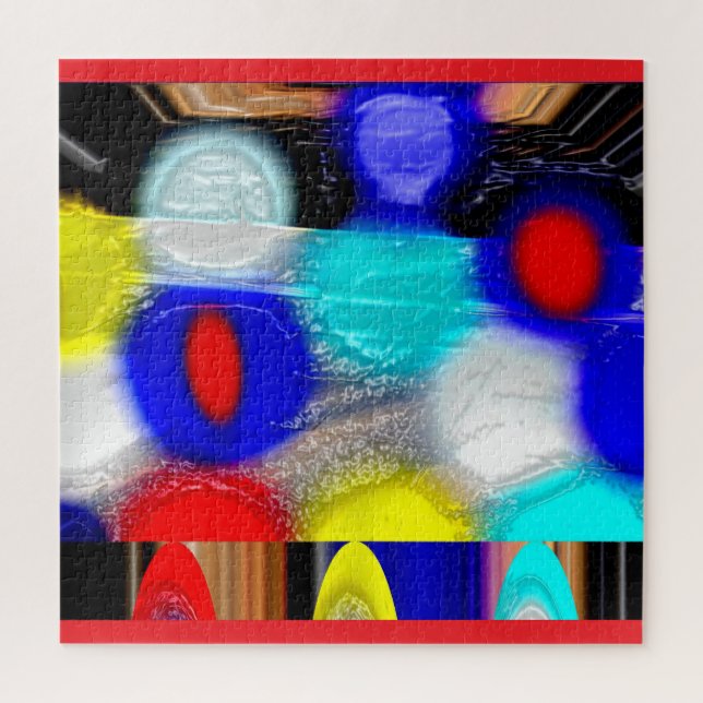 Puzzle lumières de Noël art amusant (Vertical)
