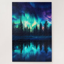 Lumières du Nord, Nature Aurora Borealis 1000 Pc