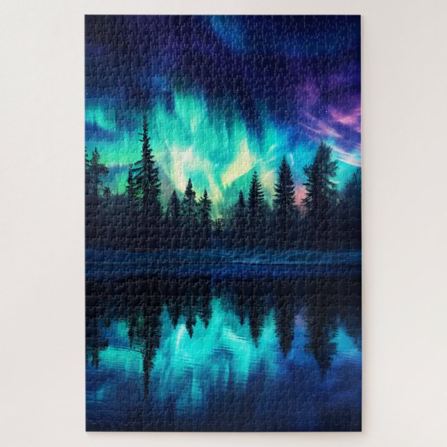Puzzle Lumières du Nord, Nature Aurora Borealis 1000 Pc (Vertical)