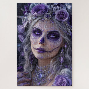 Puzzle Lune d'Améthyste Calavera – Jour Pourpre de la Fêt