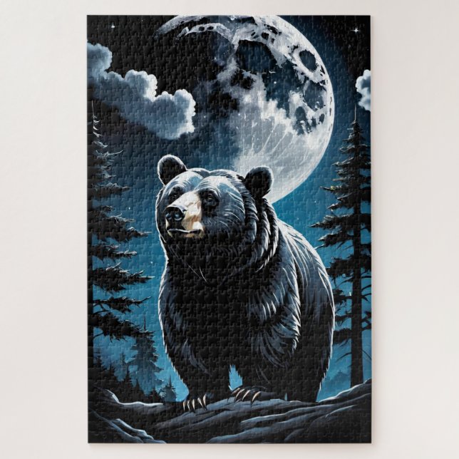 Puzzle Lune de l'ours noir (Vertical)