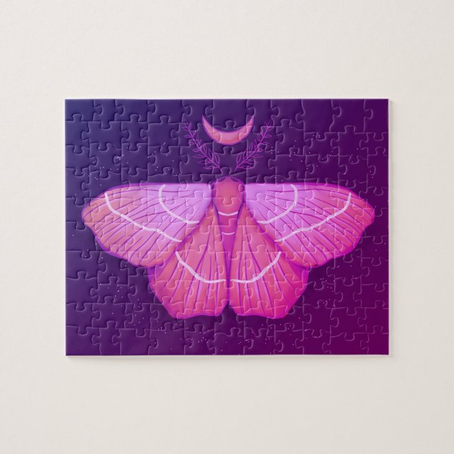 Puzzle Lune de lune de lune violet d'insecte magique Cott (Horizontal)
