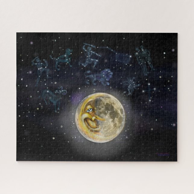 Puzzle Lune et constellations (Horizontal)