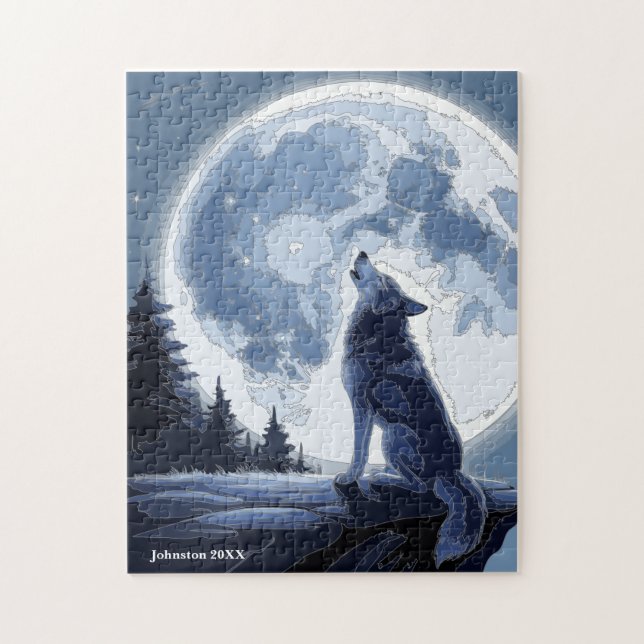 Puzzle Lune Wolf (Vertical)