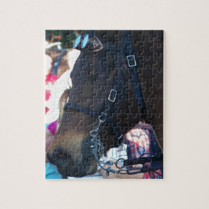 Puzzle Lunettes de port de cheval Arabe de brun foncé