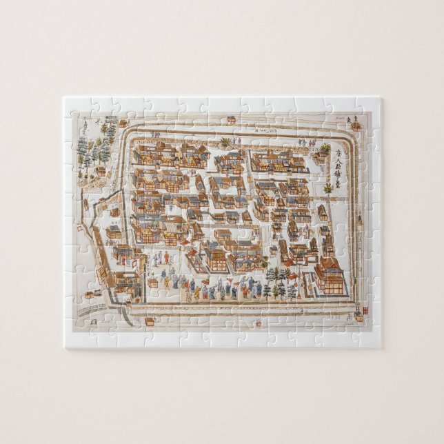 Puzzle L'usine chinoise dans la rue de Teng-chan à (Horizontal)