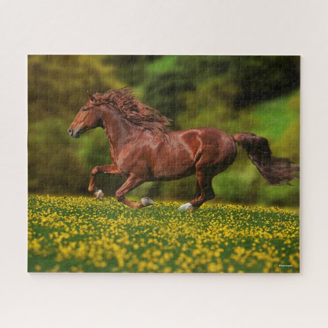 Puzzle Lusitano De Châtaignes Courant En Coupes De Beurre (Horizontal)