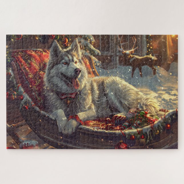Puzzle Lutin finnois de Noël Fêtard (Horizontal)