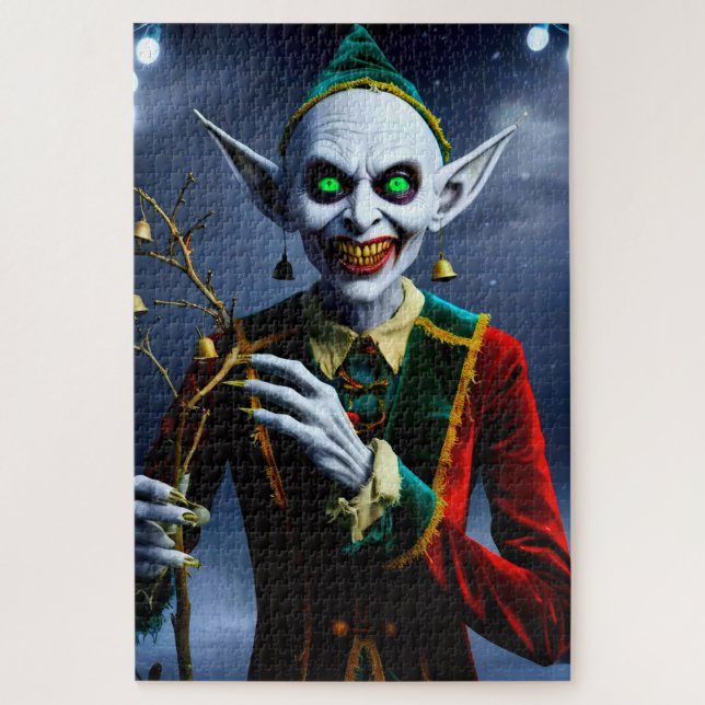 Puzzle Lutine de Noël effrayant (Vertical)