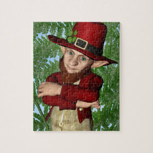 Puzzle Lutrin de lutin shamrock Art folklorique irlandais
