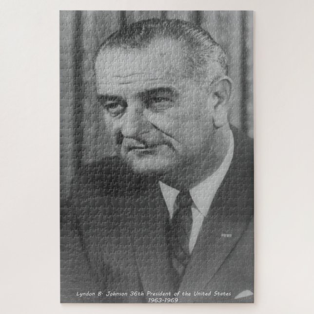 Puzzle Lyndon B. Johnson Président des États-Unis (Vertical)