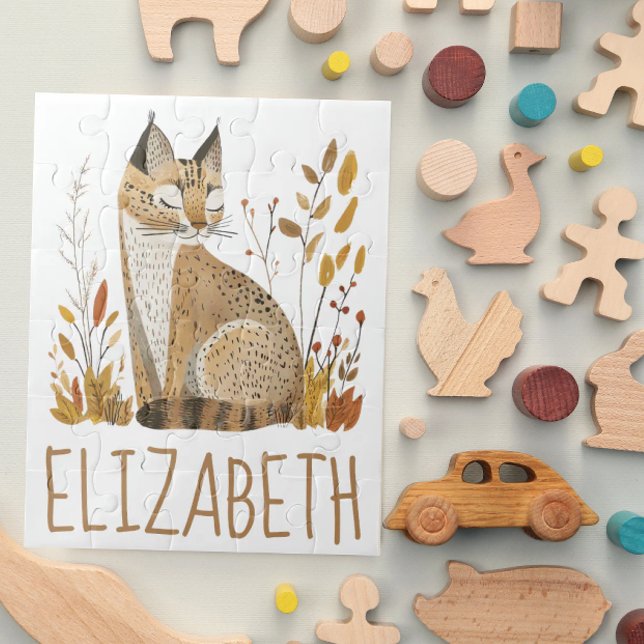 Puzzle Lynx des Bois Personnalisé Mignon (Créateur téléchargé)