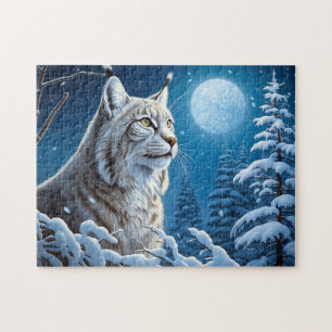 Puzzle Lynx Majestic   Amateurs de nature hiver