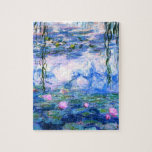 Puzzle Lys d'eau rose Monet<br><div class="desc">Un puzzle de nénuphars rose Monet présente de belles nénuphars roses flottant dans un étang bleu calme avec des nénuphars. Un grand cadeau Monet pour les amateurs d'impressionnisme et d'art français. Impressionnisme nature serein avec de belles fleurs et paysage d'étang pittoresque.</div>