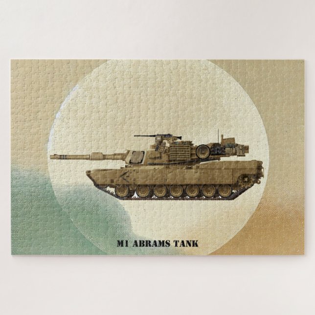 Puzzle M1 Abrams : Char de combat américain emblématique (Horizontal)