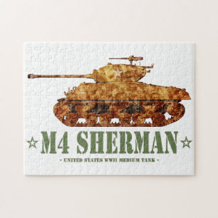 Puzzle M4 Sherman Deux 2ÈME GUERRE MONDIALE américains à 