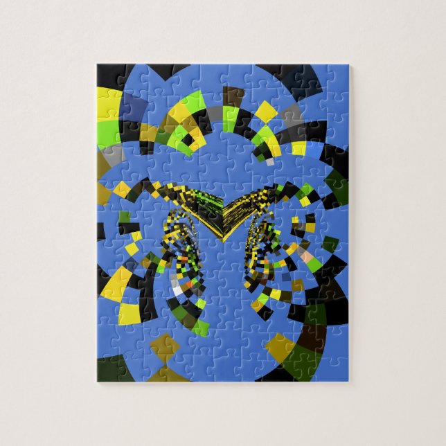Puzzle M Blue (Vertical)