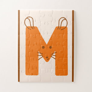 Puzzle M est pour Souris – Alphabet Animal Mignon