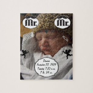 Puzzle M. Mustache Lil Man Baby Boy Statistiques