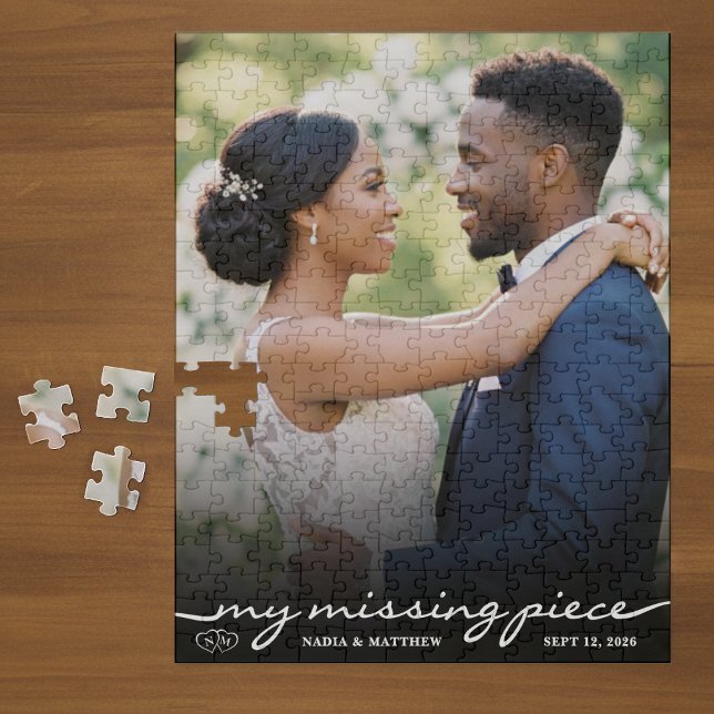 Puzzle Ma pièce manquante Photo Saint-Valentin Mariage (Créateur téléchargé)