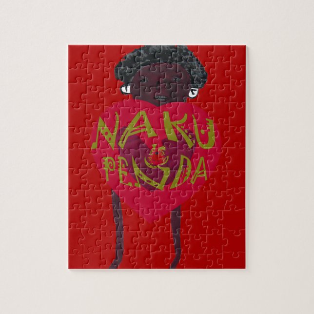 Puzzle Ma Saint Valentin vous aime Nakupenda Kenya Swahil (Vertical)