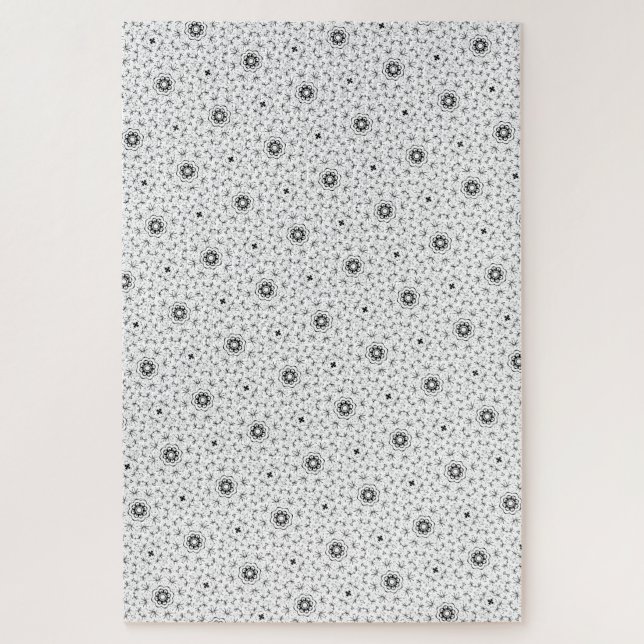 Puzzle Maacah001 B&W Doodle abstrait (Vertical)