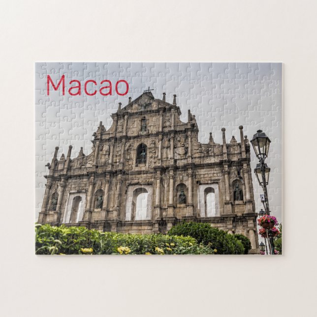 Puzzle Macao Ruin de l'Eglise St Paul's Souvenir de Chine (Horizontal)