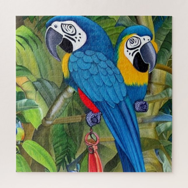 Puzzle Macaws bleus (Vertical)