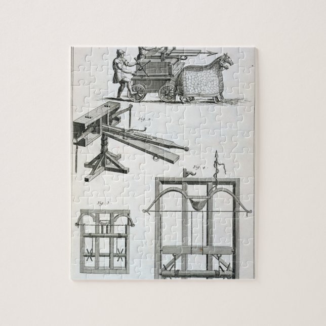 Puzzle Machines ballistiques romaines, du 'Encyclopedie (Vertical)