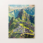 Puzzle Machu Picchu Pérou Amérique du Sud Voyage Art Vint<br><div class="desc">Image vectorielle de Machu Picchu. Machu Picchu est une citadelle incane située au sommet des montagnes des Andes au Pérou,  au-dessus de la vallée de l'Urubamba.</div>