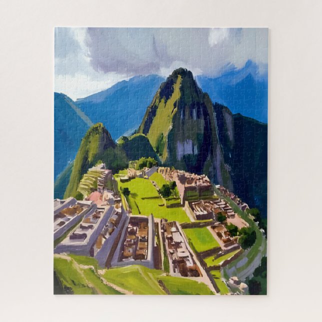 Puzzle Machu Picchu Peru Painting (Vertical)