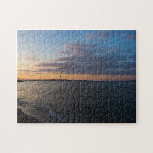 Puzzle Mackinaw City Dusk (Horizontal)