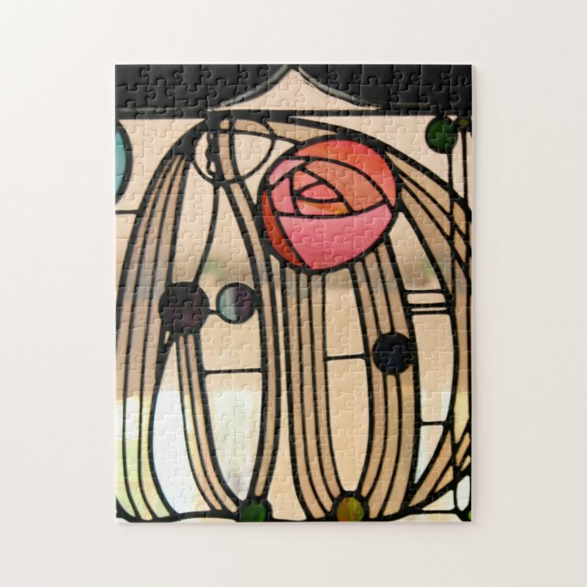 Puzzle Mackintosh - La Fenêtre En Verre Tiré, Glasgow (Vertical)