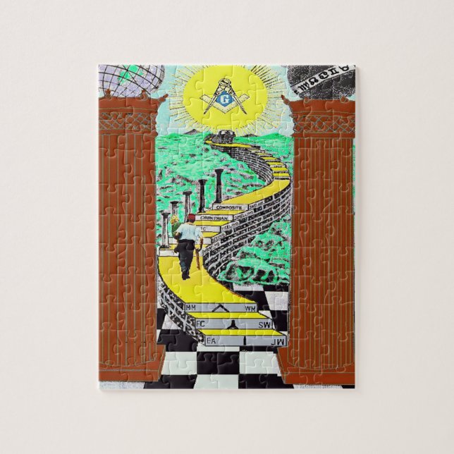 Puzzle maçonnique de Shriner (Vertical)