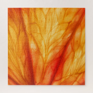 Puzzle Macro aux agrumes : Orange de sang Abstrait.