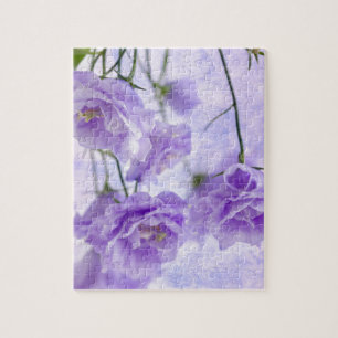 Puzzle Macro Fleurs Campanella Violet