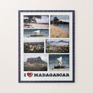 Puzzle Madagascar I Love - Mosaic -