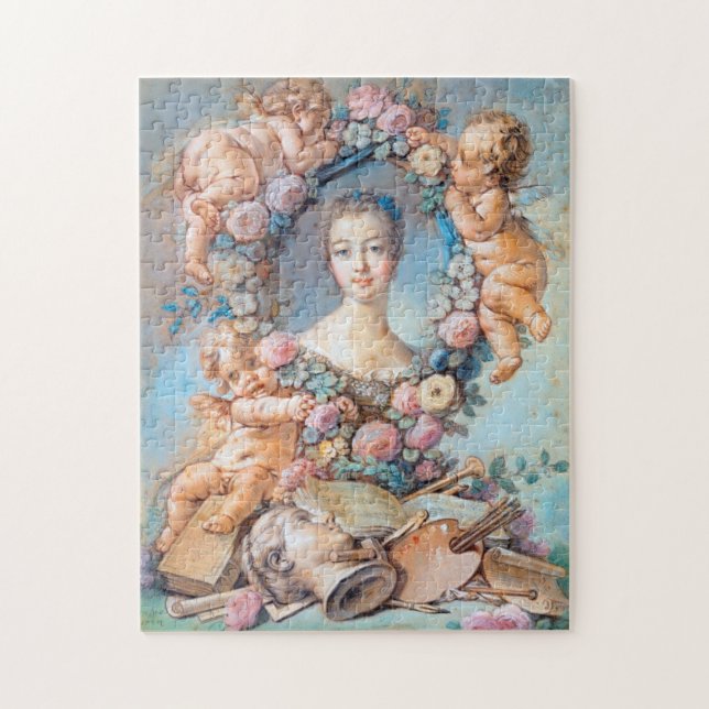 Puzzle Madame de Pompadour François Boucher Rococo (Vertical)