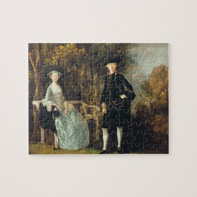 Puzzle Madame Lloyd et son fils de Thomas Gainsborough |, (Horizontal)
