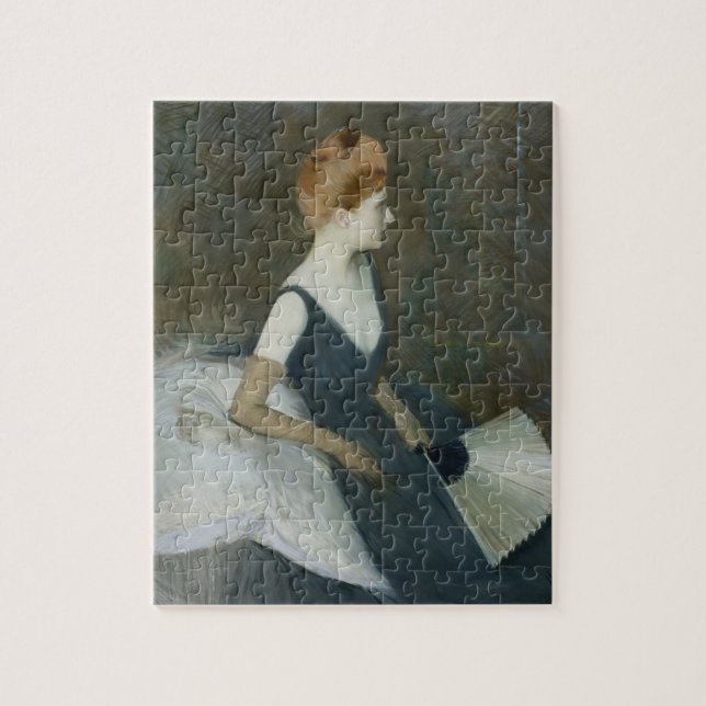 Puzzle Madame Marthe Le Tellier Sitting sur un sofa (Vertical)