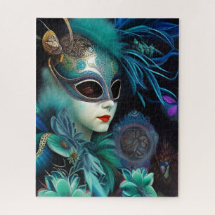Puzzle Madame Masquerade Turquoise
