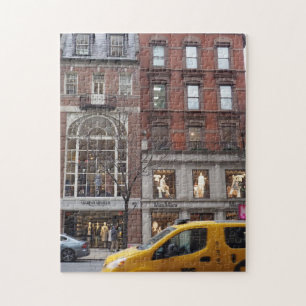 Puzzle Madison Avenue Shopping Taxi Taxi Cab New York Cit