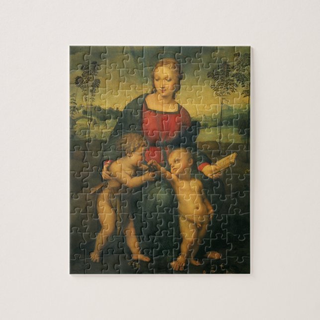 Puzzle Madone du Chardonneret par Raphaël (Vertical)