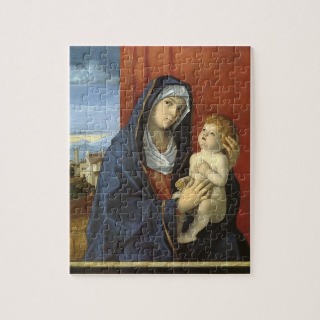 Puzzle Madone et Enfant par Giovanni Bellini (Vertical)