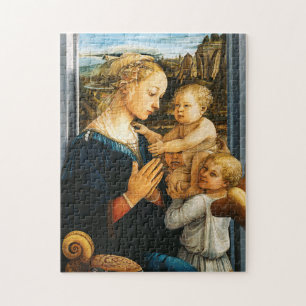 Puzzle Madonna avec enfant et deux anges, Filippo Lippi