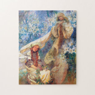 Puzzle Madonna de la Lily, Mucha